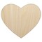 Heart Solid Unfinished Wood Shape Piece Cutout for DIY Craft Projects